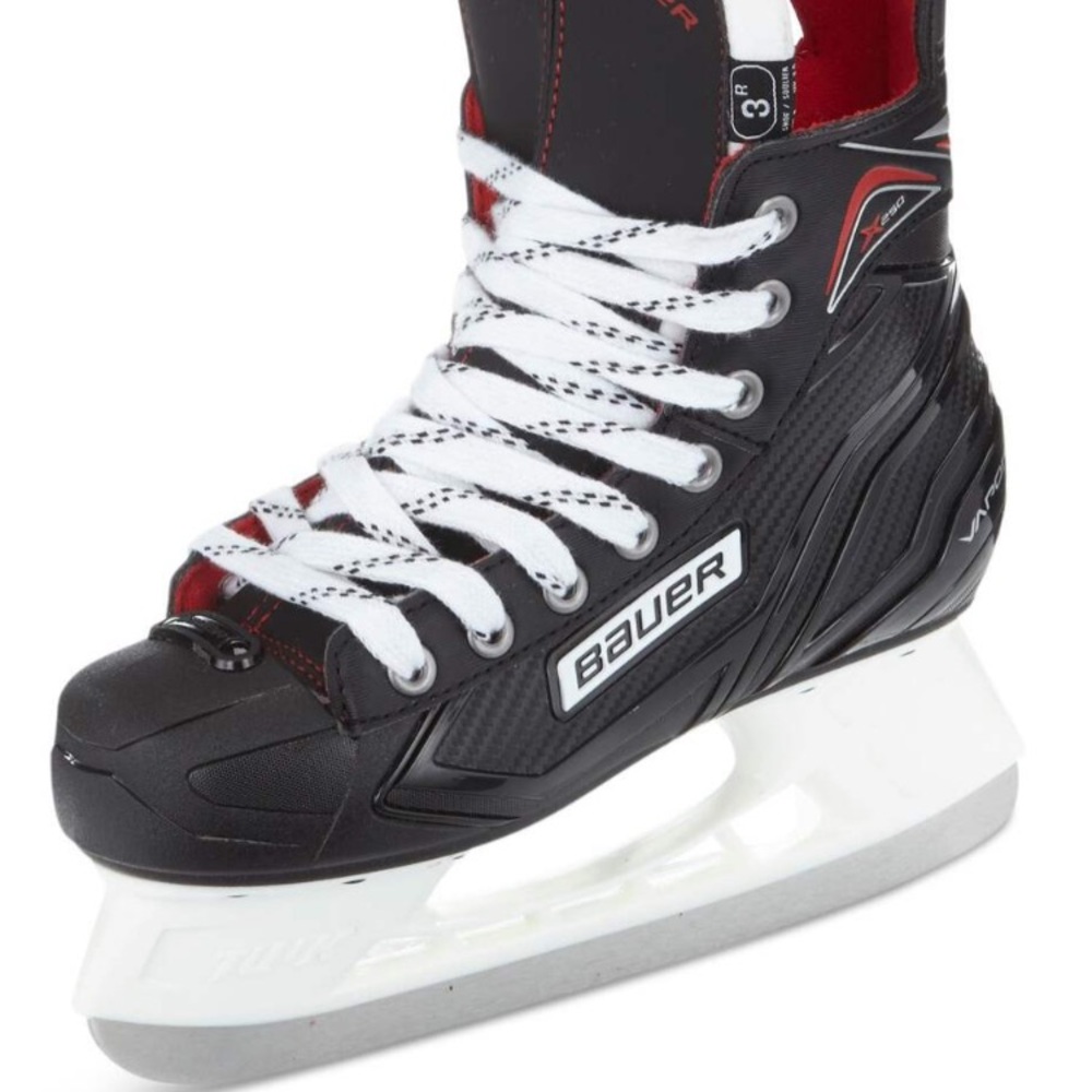Bauer Black and White Ice Skates